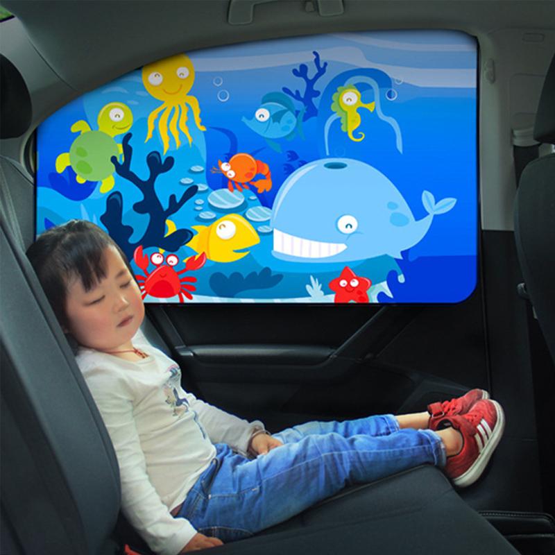 Magnetic Curtain Car Side Window Sunshade Curtains Adjustable Car Styling Auto Windows Sun Visor Anti-Mosquito Cover For