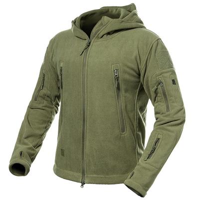 Winter Warm Fleece Military Jacket Men Multi Pockets Army Tactical Hiking Outdoor Hoodie Outerwear Coat