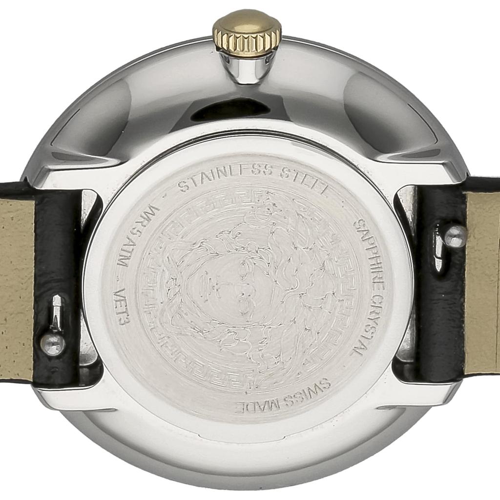 Watch Virtus Mini Dial Stainless Steel Sapphire Glass Quartz 28MM Swiss Watch VET300421 Black [Versace] White/Gold Women's [Item]