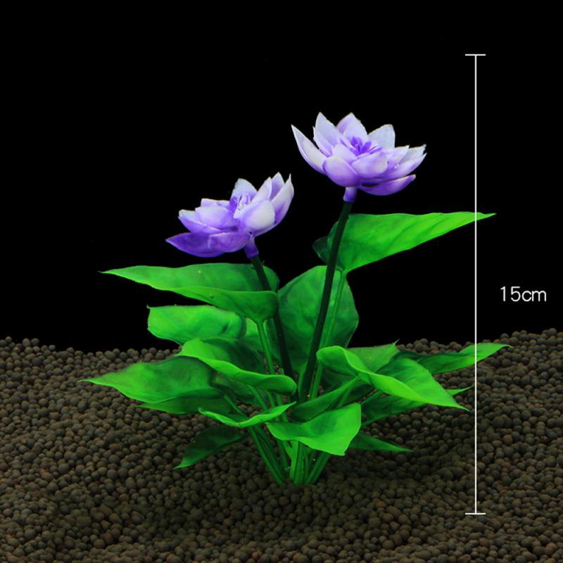 Simulation Artificial Plants Lotus Water Grass Layout Prop Aquarium Fish Tank Landscape Decoration