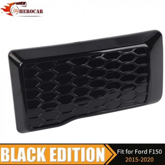 2Pcs Front Bumper Guards Pads Cover Cap Trim For Ford F150 2015-20 Gloss Black