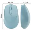 Wonzir Wireless Mouse, Bluetooth 5.2, Quiet, Type-C Rechargeable, 3-Level DPI Switching, 2.4GHz Optical, Compatible with Mac, Windows, Android, iOS,