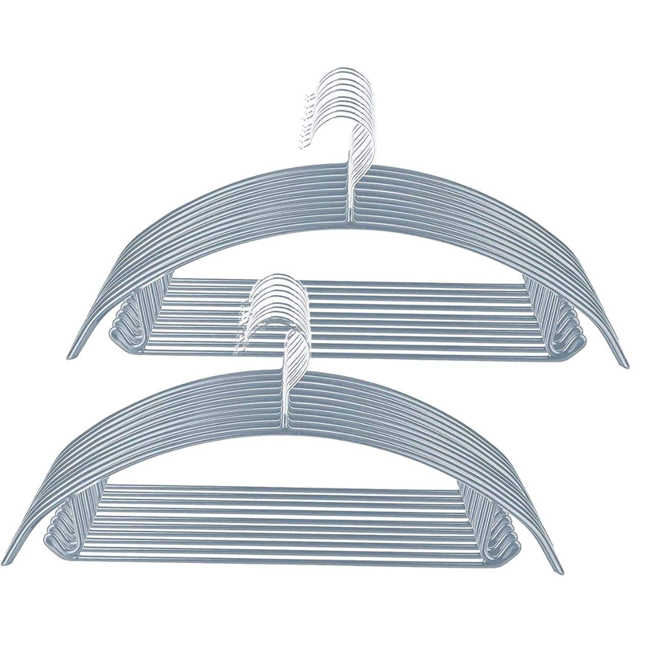 

clothes hangers that prevent clothes from losing their Stylish gray Ideal for laundry and Leaves no Non-slip shape. 20-piece set. design. storage. серый
