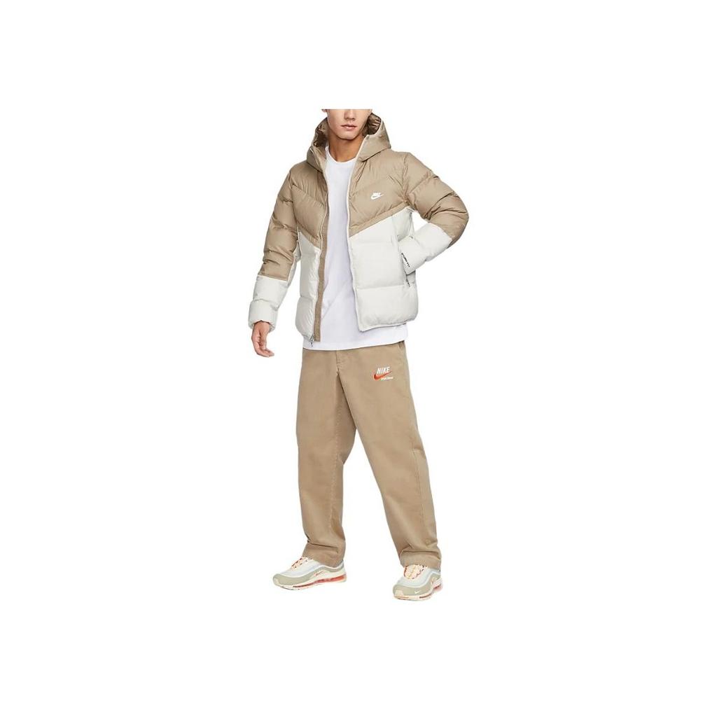 Nike Sportswear Storm-FIT Windrunner Hooded Zip-Up Windbreaker Warm Long Sleeve Down Jacket Men Jacket Khaki DV1132-247