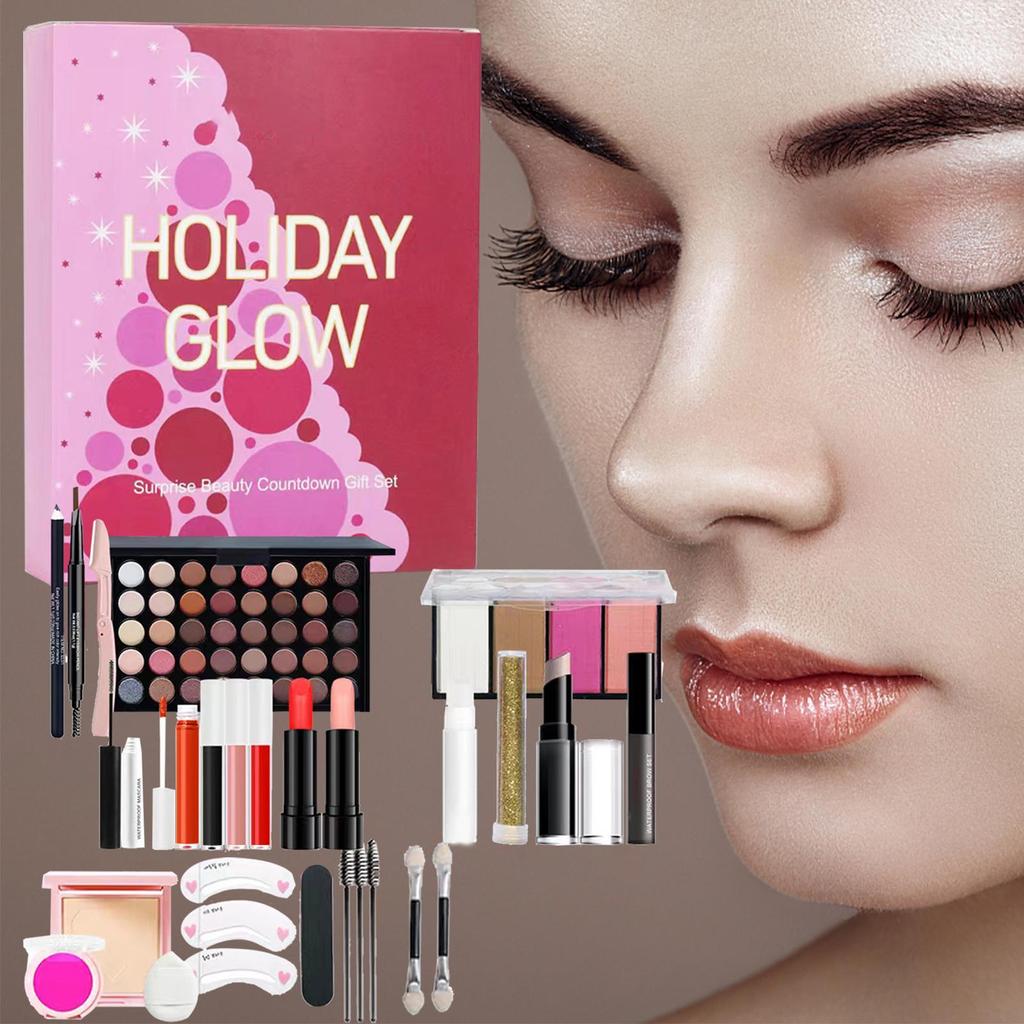 Beauty Weihnachtskalender 24 Tage Adventsset 2025 Weihnachtskalender-Kit Kosmetikboxen für Frauen Teenager Mädchen Geburtstag Neujahr