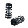 Grooves Road Bike Aluminum Zinc Zinc Alloy BMX Hexagonal Stunt Pegs Bike Axle Pedal Bicycle Front Rear Wheel
