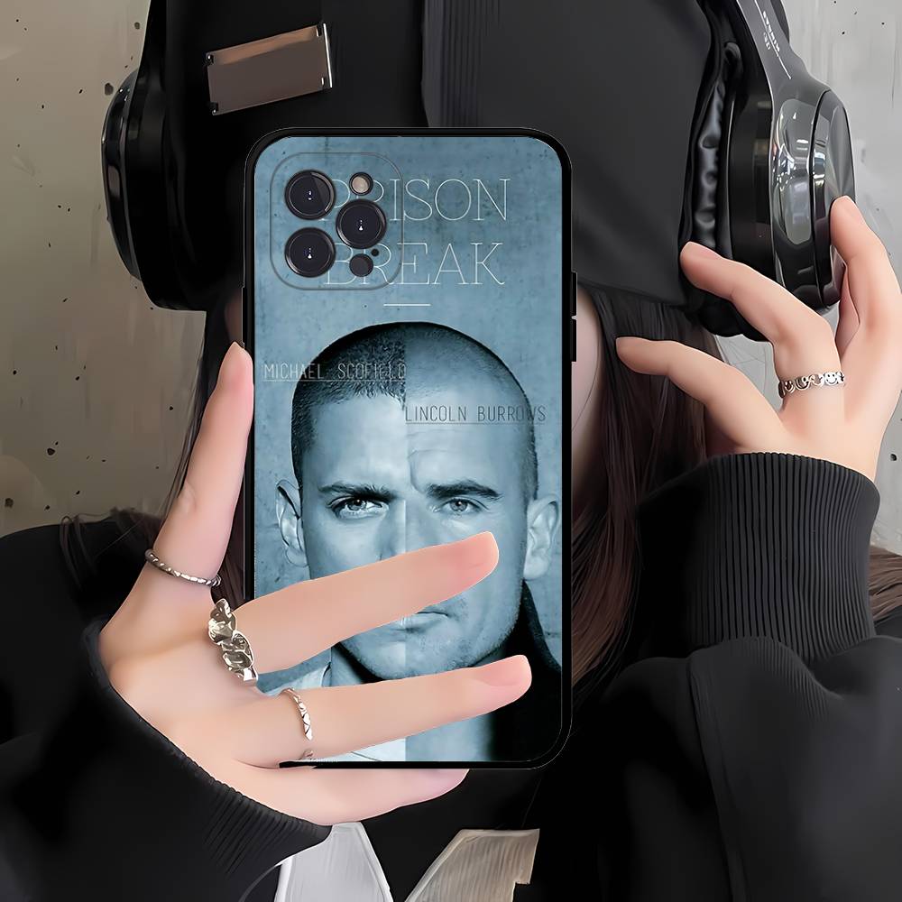 Film P-Prison Breaks Telefoonhoesje Voor IPhone 16 15 14 11 12 13 Mini Pro XS Max Cover 6 7 8 Plus X Funda Shell