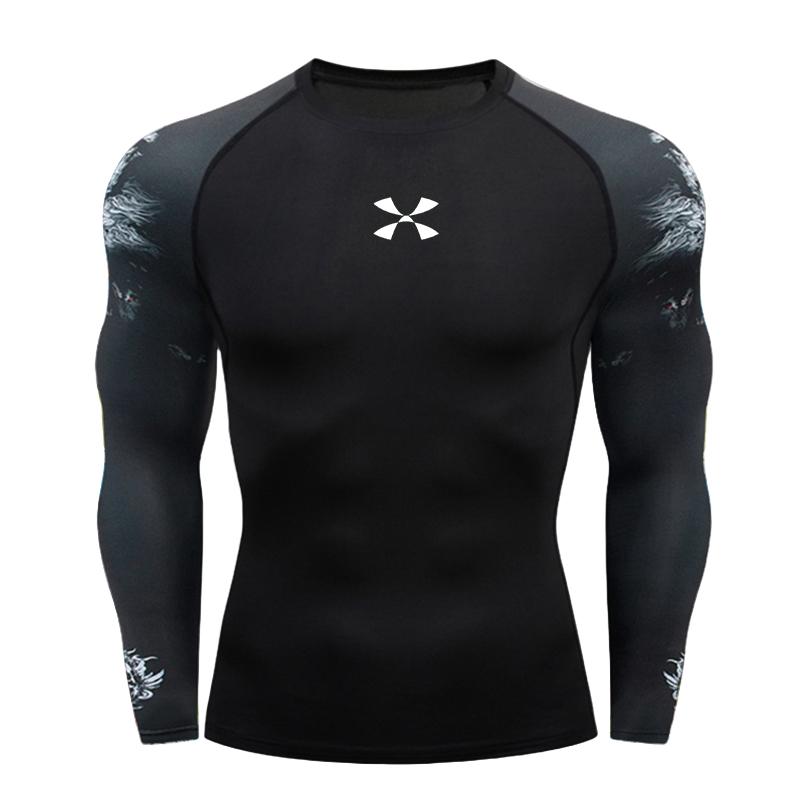 Cody Lundin Men's Compression Gym Wear Swim T Shirt Wholesale Men Gym Wear Slim Fit Rash Guard Compression T Shirt