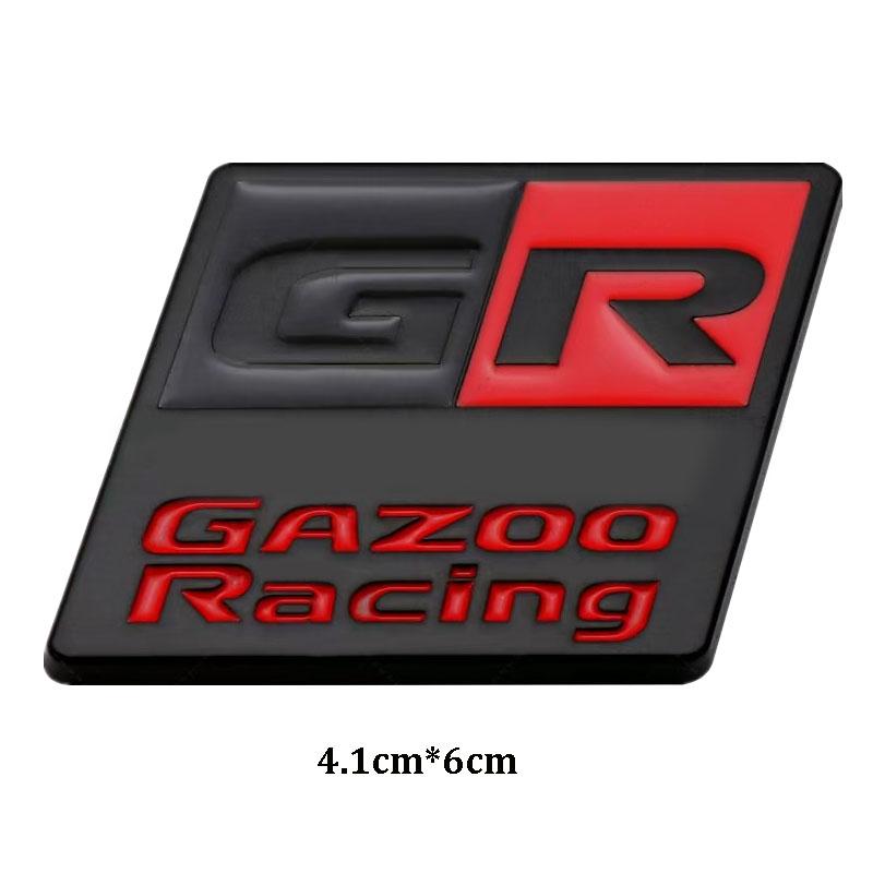 3D Metal GR Sticker Car Trunk Sports Decoration Suitable For Yaris Corolla Camry C-HR Modification Accessories