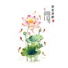 PVC Flower Koi Sticker 3D Effect Self-adhesive Glass Door Sticker Anti-static Chinese Style Lotus Wall Sticker Bedroom Decor