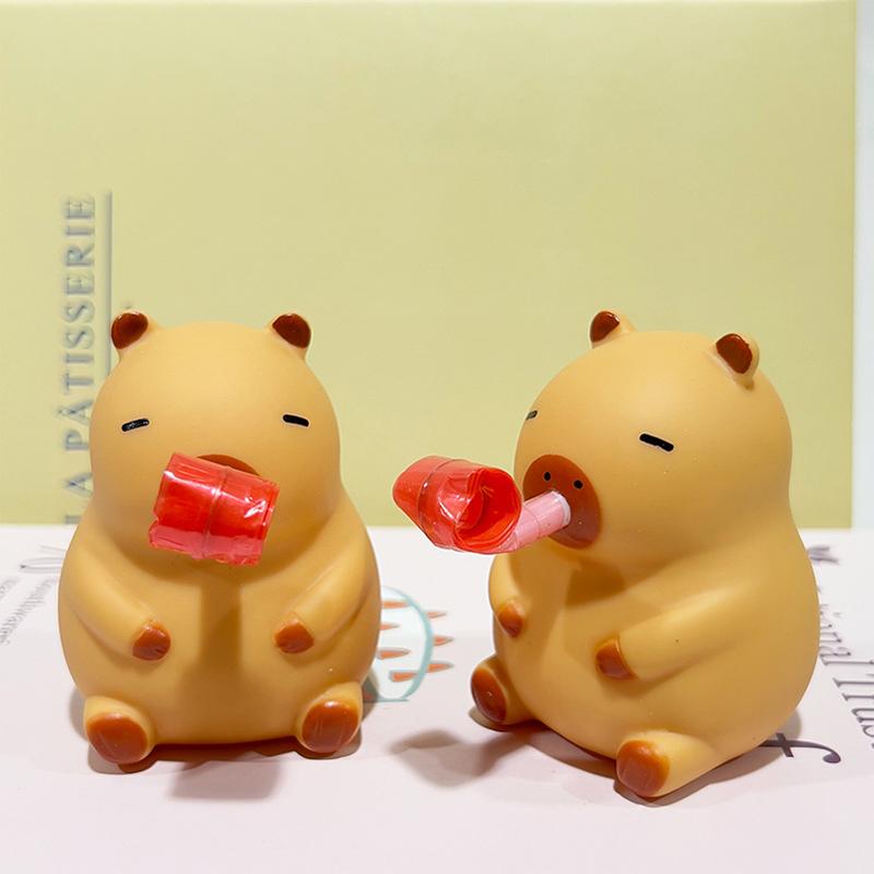 1PC NEW Capybara Squeeze Toy Fidget Toys Handmade Silicone Mini Kawaii Plush Little Hamsters Squishy Toys