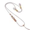 Hand-Woven Peach Blossom Knot Necklace Cord with Four-Strand Braid for Men and Women