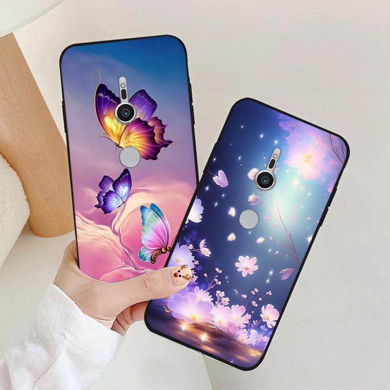 Case For Sony Xperia XZ1 XZ2 XZ4 Luxury astronaut Silicone Camera Protection Back Cover For Sony Xperia XZ2 XZ 2  Funda Capa XZ1