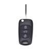 Remote Folding Key Shell Case 3 Buttons Fob For Hyundai I20 I30 Ix35 I35 Uncut