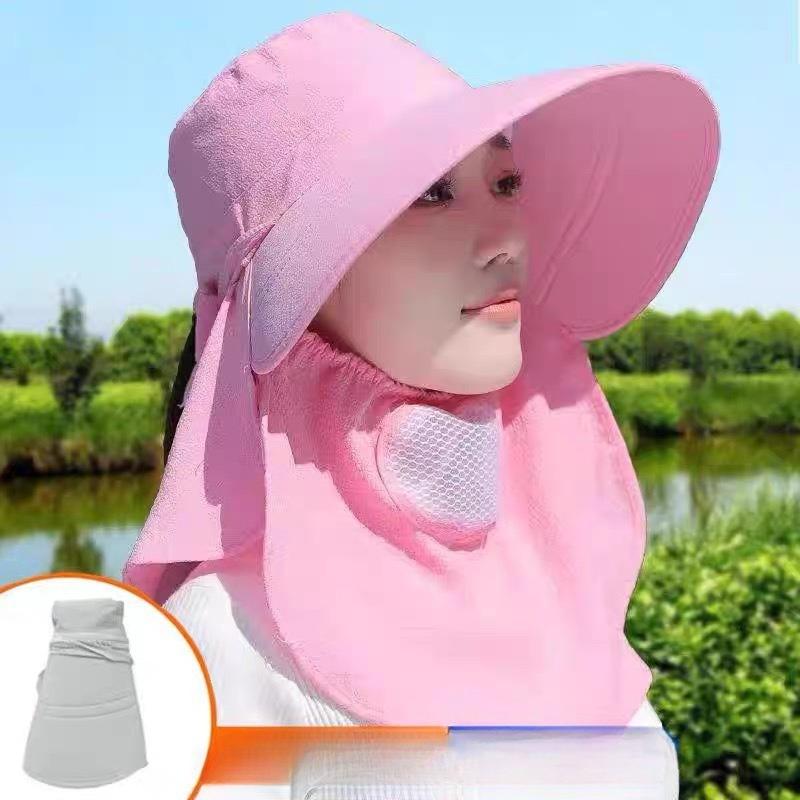Cappello da Sole Estivo per la Raccolta del Tè Cappello Parasole Maschera Facciale da Donna Protezione UV Cappello da Sole da Uomo per Ciclismo Lavoro Modelli da Donna
