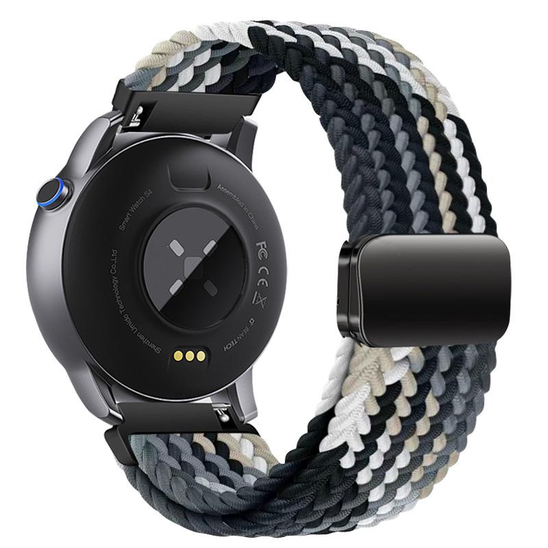 Universal Woven Nylon Magnetic Buckle Watch Band for Huawei/Samsung - 18mm, 20mm, 22mm