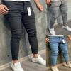 Spodnie męskie Retro dżinsy ze stretchem Casual Slim Fit spodnie męskie do prania na zamek błyskawiczny Plus rozmiar spodnie ołówkowe Denim Skinny Jeans dla mężczyzn
