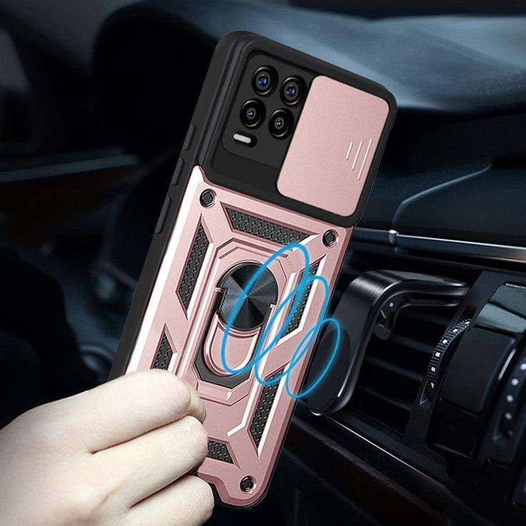 Realme 8 / 8 Pro Armor Case, CamShield Slide, Rose Gold