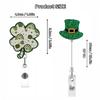 Patrick's Day Badge Holder Retractable Badge Reel with Metal Pocket Clip Doctor Nurse Badge Holder for Office
