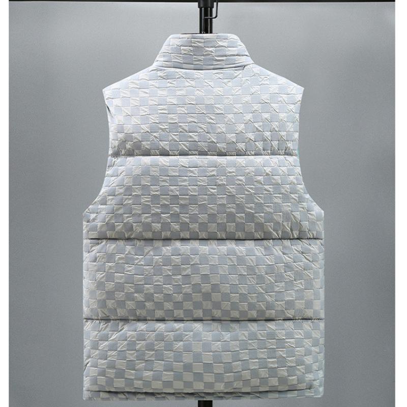 Tide Cotton Waistcoat Men's Autumn and Winter Outer Wear Thickened Warm Cotton Stand-up Collar Couple Vest Cotton Shoulders Horse Jacket