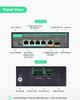 LINOVISION Industrial Gigabit BT90W PoE Switch and PoE Optional DC Power SFP DIN Rail PoE Powered Switch Support 820 Feet Long Range PoE 4-Port