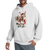 Men's Hooded Sweatshirt, Contrasting Color Sweatshirt, Sports   Casual Jacket