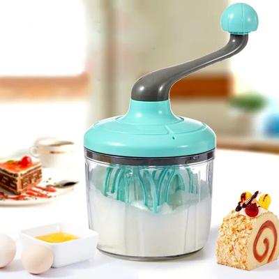Batidor Manual Multifuncional Semiautomático para Huevo, Crema, Pastel, Batidora de Mano con Manivela, Batidor Doméstico Ferramentas Cocina