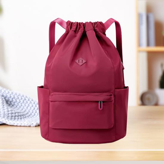 Stahovací batoh Vodotěsná taška do tělocvičny Unisex Jednobarevný Školní batoh pro ženy Muže Pláž Plavání Škola Cestování
