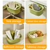 1pcs Kitchen sink filter basket, sink washing basin anti leak filter basin, one click press type grid drain storage rack