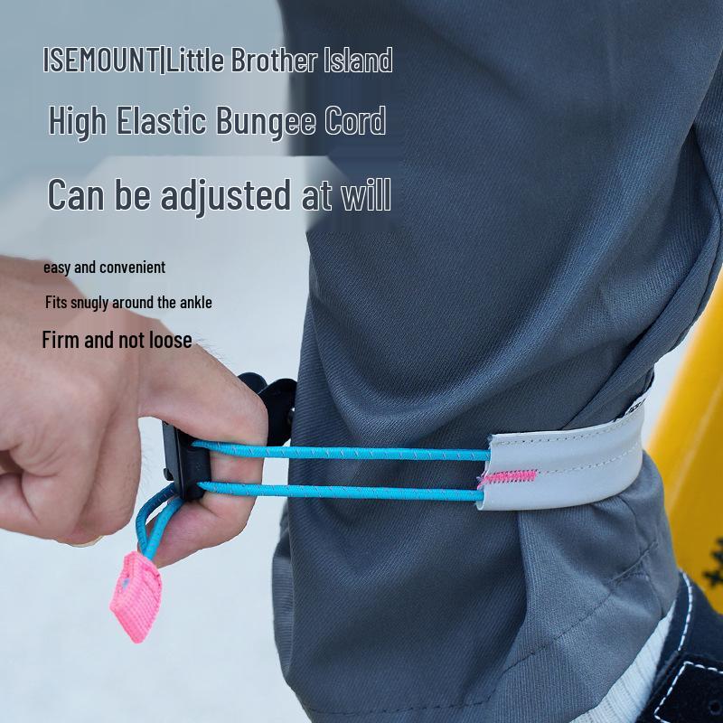 Reflective Elastic Leg Bands for Cycling