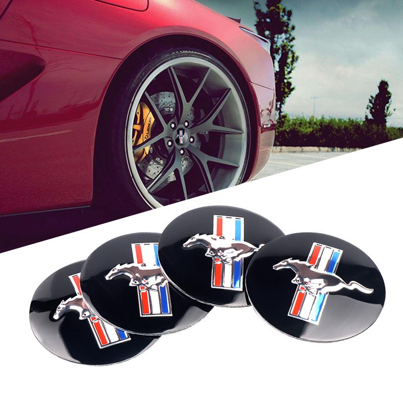 rdxbt6 56mm 4pc Car Styling Wheel Center Hub Cap Sticker Auto Decoration Decals For Ford Mustang Shelby Edge Fiesta Mondeo Wheel hubcap