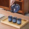 Japanese Style Kung Fu Tea Set Kiln Transformed Lifting Beam Teapot Ceramic Teapot Simple with Filter Tea Maker Single Pot
