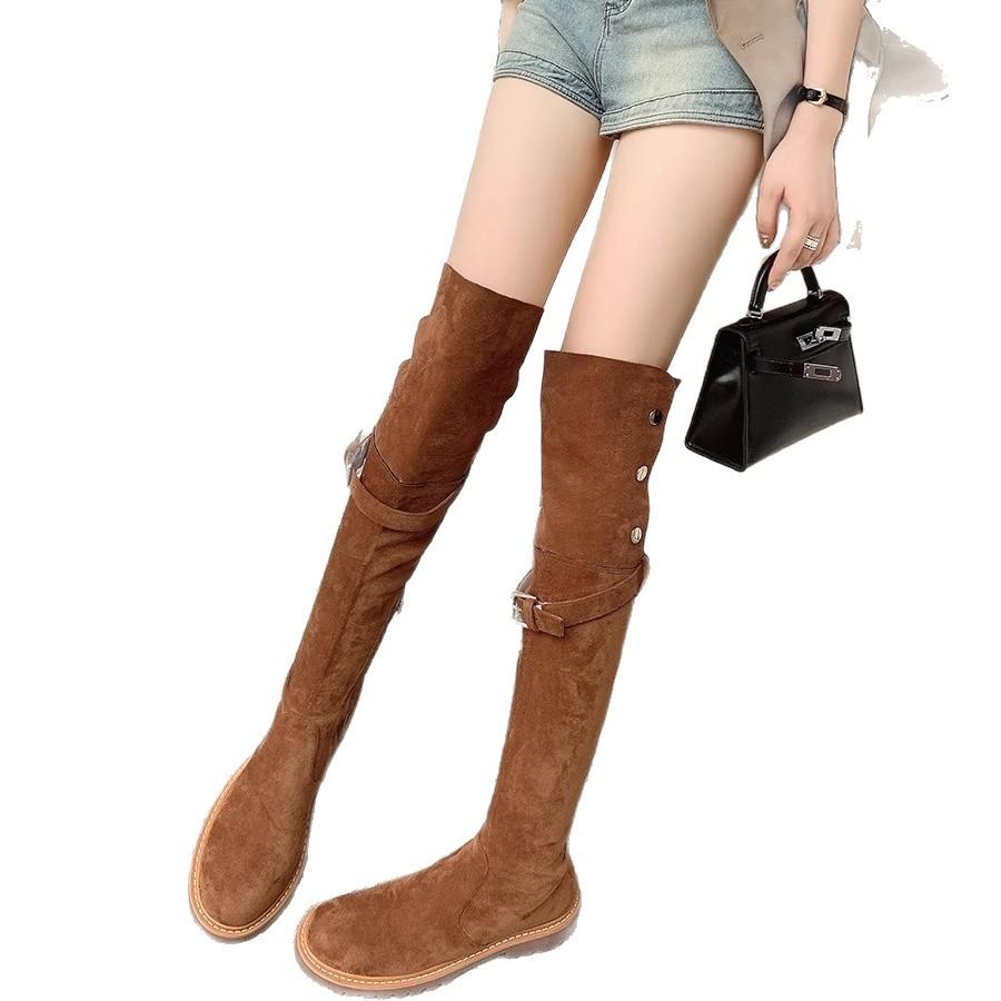 Two Wear Boots Women's Retro Thick Heel Western Boots 2025 Autumn and Winter New High Knight Boots Over the Knee Boots Long Boots
