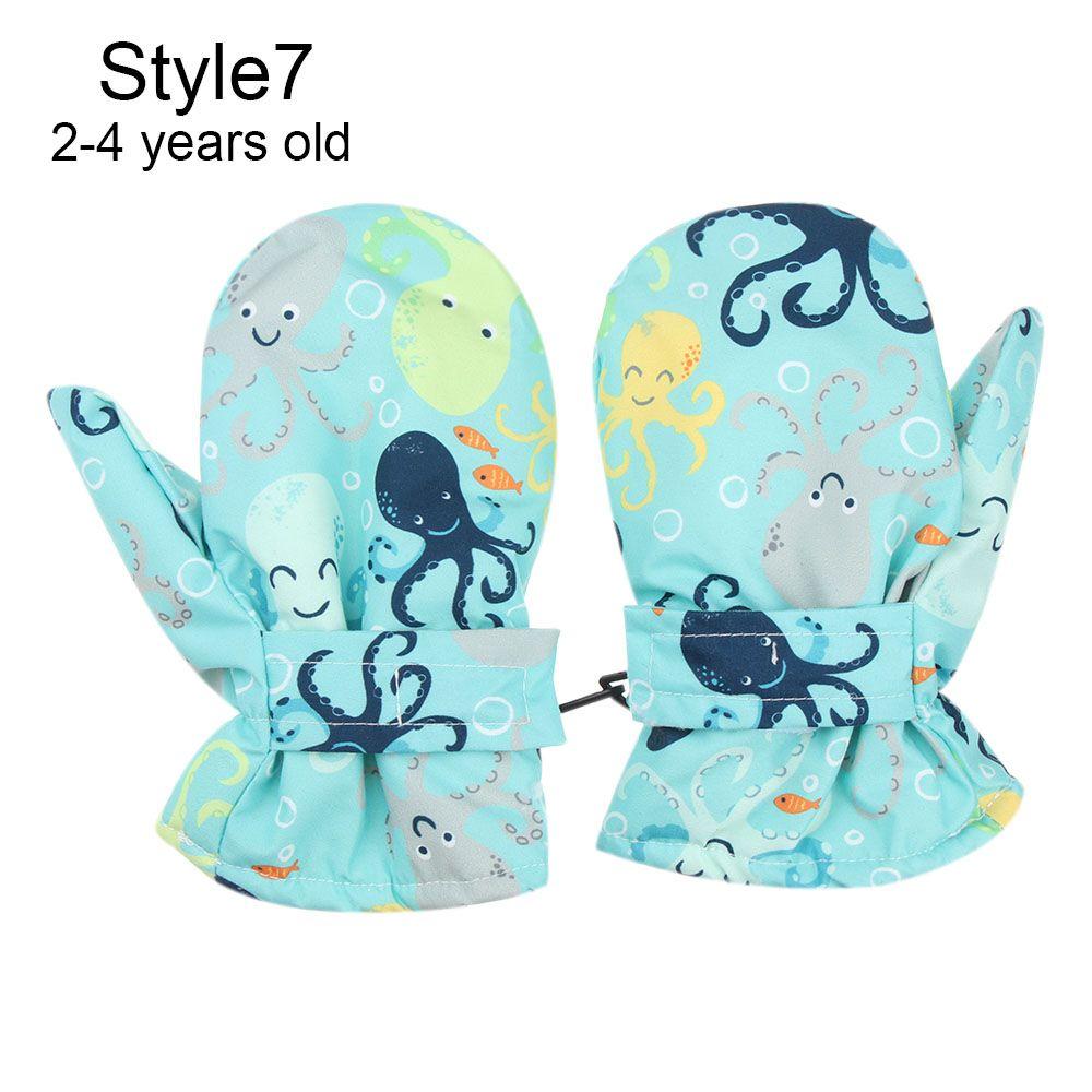 Gants de Ski pour enfants, coupe-vent, imperméables, à manches longues, mitaines, Snowboard