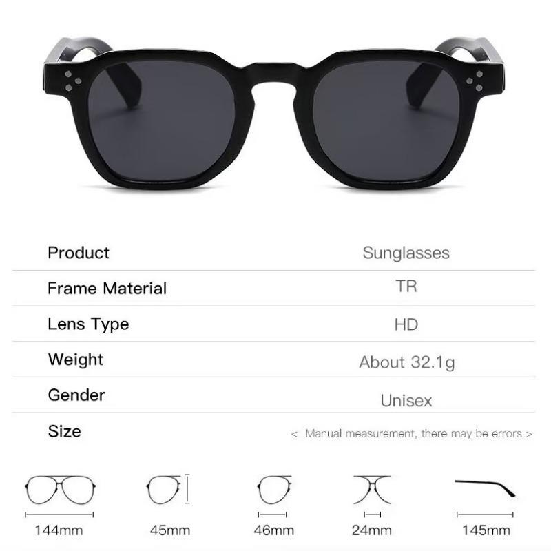 New Men's Small Frame Square Sunglasses Classic Retro Men's Driving Eyeglasses Summer UV Protection Eyewear UV400 Gafas De Sol
