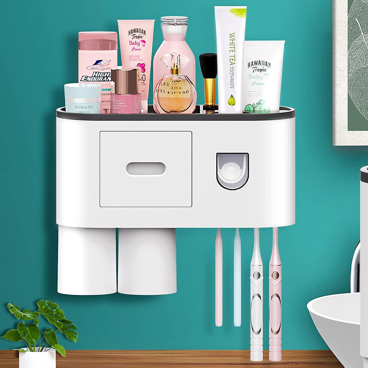 

Настенный монтаж с держателем зубной щетки (2 чашки)