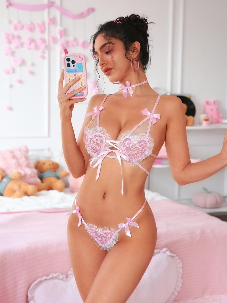 Women Sexy Lingerie Transparent Low Waist Lace Thong Straps Seductive Underwear New Arrivals