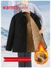 Men's Winter Cotton-Padded Jacket for Seniors - Fleece-Lined, Thickened, Warm, Ideal for Dad or Grandpa