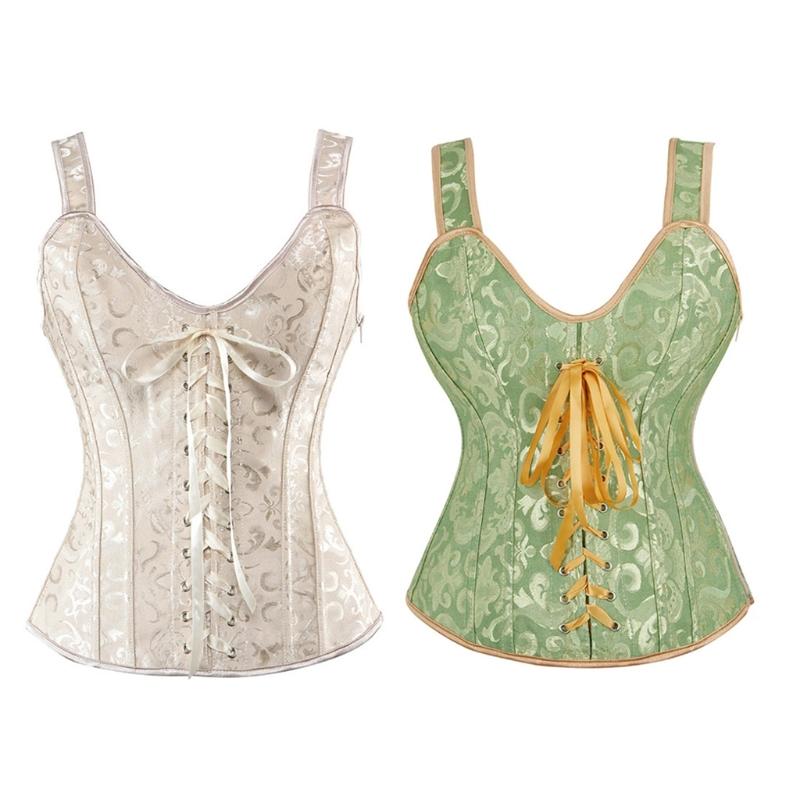 Corset Crop Tops Burlesque Lingerie Corset Top Vest Hot Shaper Overbust Corset Gothic Clothing Corsage Medieval Ladies