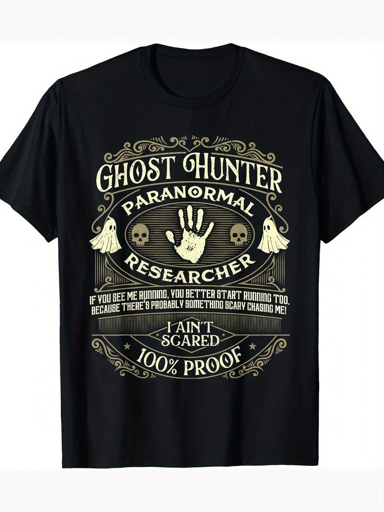 

[220g Ghost Hunter T-Shirt] Ghost HunterGhost Hunting Halloween Paranormal Ac Unisex T-Shirt L