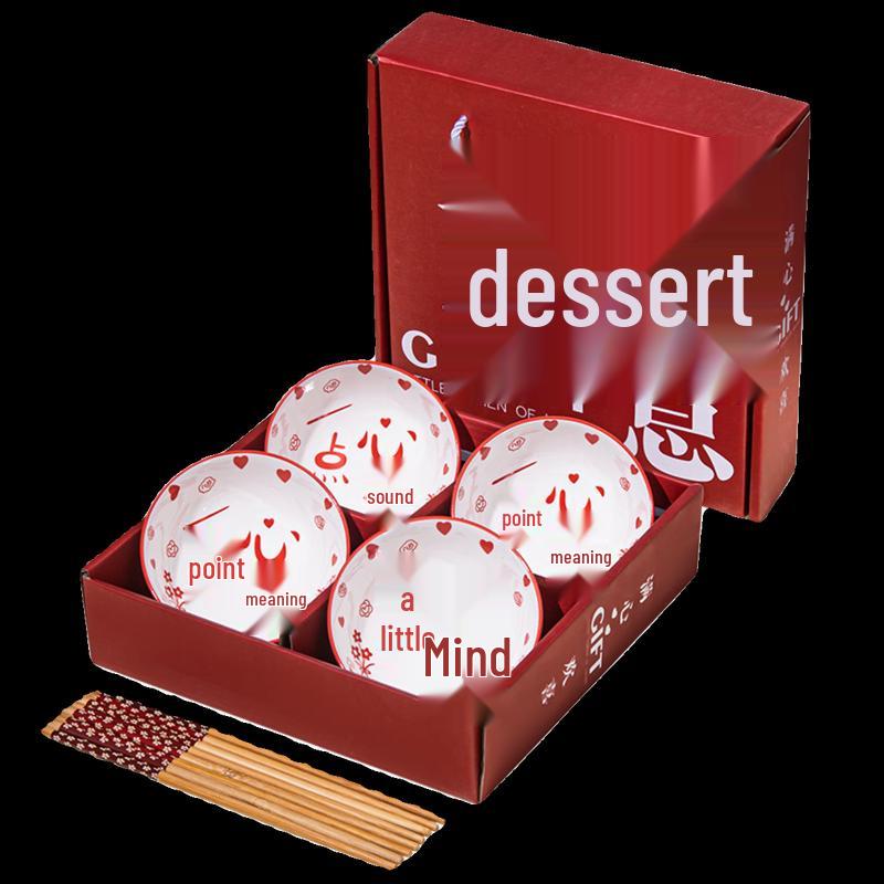 Sweet Elegant Ceramic Bowl Gift Set