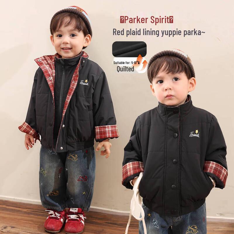 LUSON Baby Boys  Quilted Winter Jacket 73