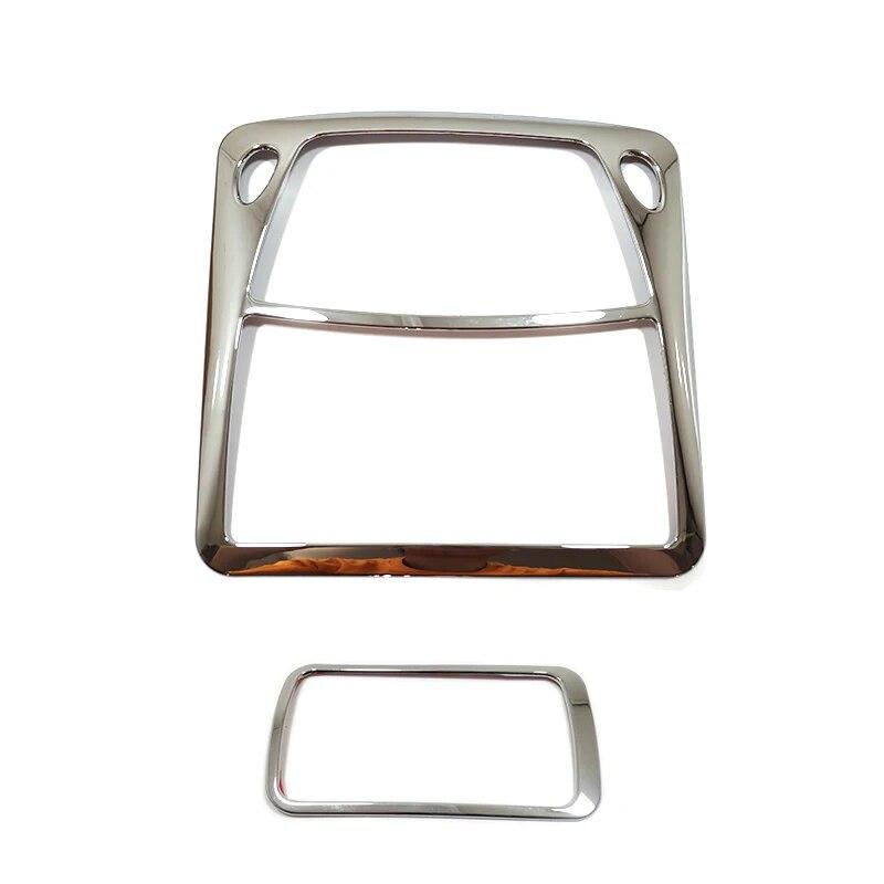 For Nissan X-trail T32 Rogue Murano Sentra Pathfinder Front Rear Reading Lampshade Light Cover Trim ABS Carbon/Chrome 2015-2018