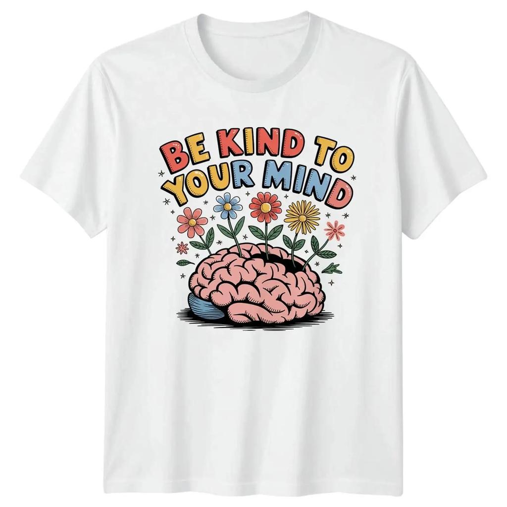 Be Kind To Your Mind Daunisex T Shirt Unisextal Wellness Psychische Gesundheit Geschenk FR Sie Vintage Casual