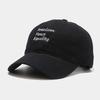 Hat Female Korean New Three-row Letter Embroidered Baseball Cap Fashion Sunshade Sun Protection Soft Top Cap Male