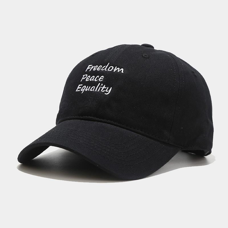 Hat Female Korean New Three-row Letter Embroidered Baseball Cap Fashion Sunshade Sun Protection Soft Top Cap Male