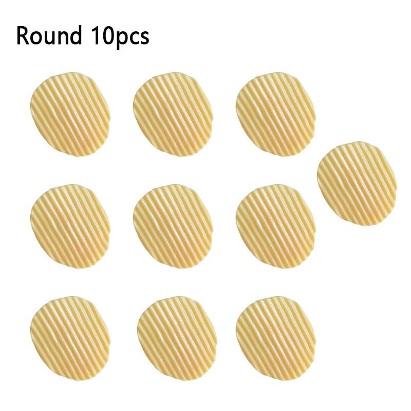 10er-Pack Chip-Klammern Runde/Dreieckige Chip-Klammern Minimalistische Buchzubehör Notizbuch Snack Foto Journal Klammer