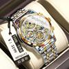 Binbang Men's Multifunctional Quartz Watch: Authentic, Trendy, Casual Waterproof Steel Band with Luminous Features