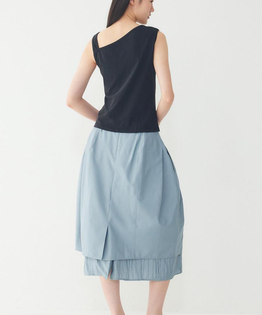 STUDIO TOMBOY Layering Pleated Point Skirt_Sky Blue 9106232201