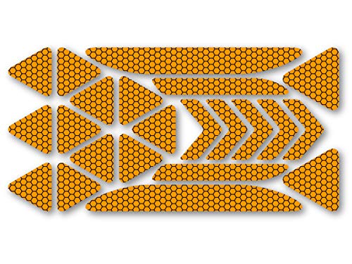 

Мастерская светоотражающих наклеек Набор из 22 светоотражающих наклеек (оранжевый) Светоотражающий Всепогодный на 5 лет Оранжевый светоотражающий стикер из 22 частей